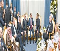 اجتماع تنسيقى بمشاركة زعماء فرنسا وتركيا والأردن وقطر |الرئيس: دور مهم لأوروبا فى تنفيذ اتفاق وقف الحرب
